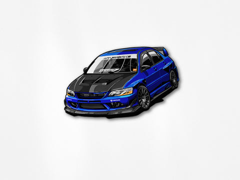 ZENRYOKU EVO Lancer Evolution VIII Signature Decal